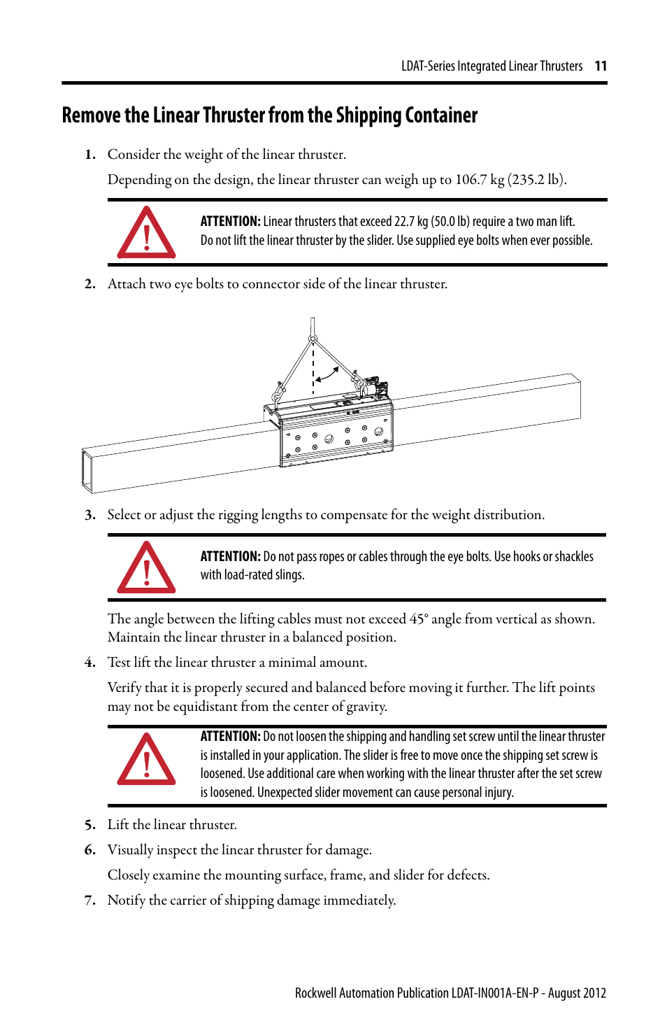 Rockwell Automation LDAT Integrated Linear Thrusters User Manual | Page 11 / 80
