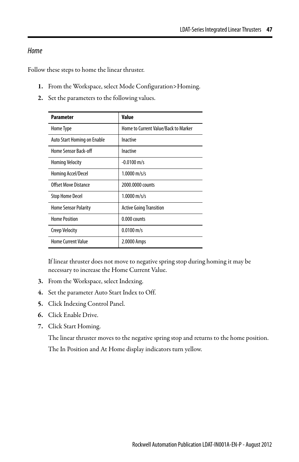 Home | Rockwell Automation LDAT Integrated Linear Thrusters User Manual | Page 47 / 80