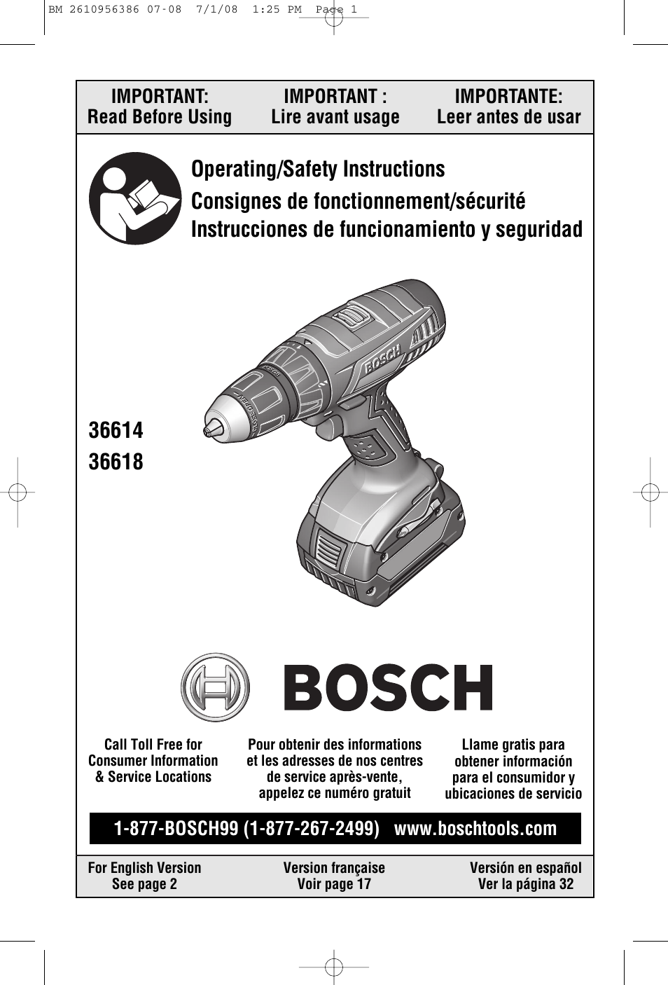 Bosch 36614 User Manual | 48 pages