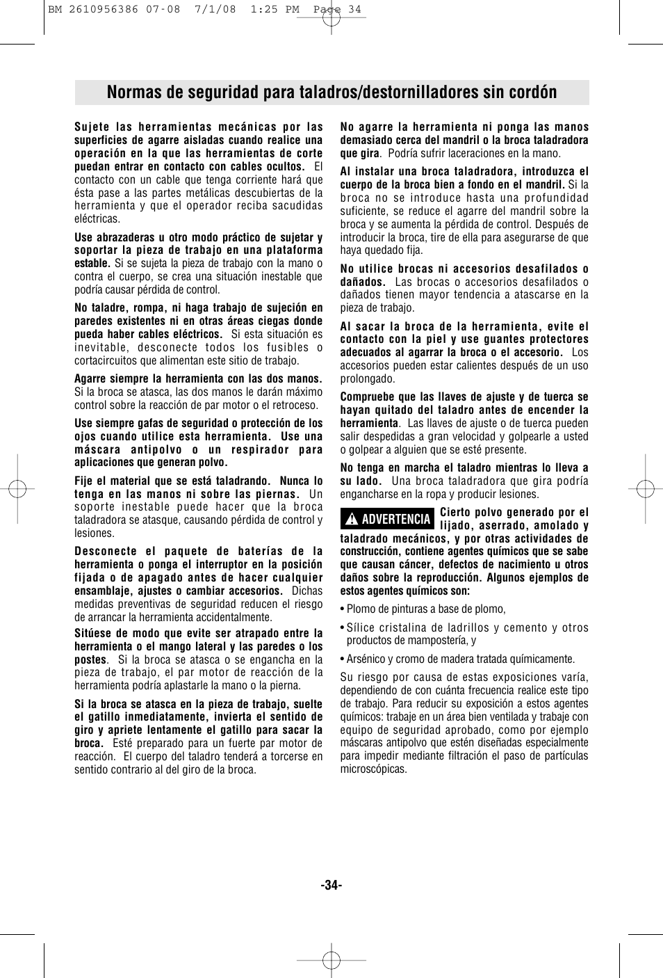 Bosch 36614 User Manual | Page 34 / 48