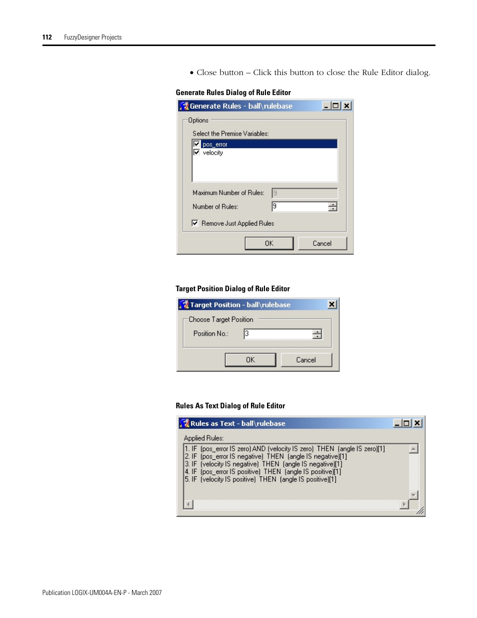 Rockwell Automation RSLogix 5000 Fuzzy Designer User Manual | Page 112 / 156