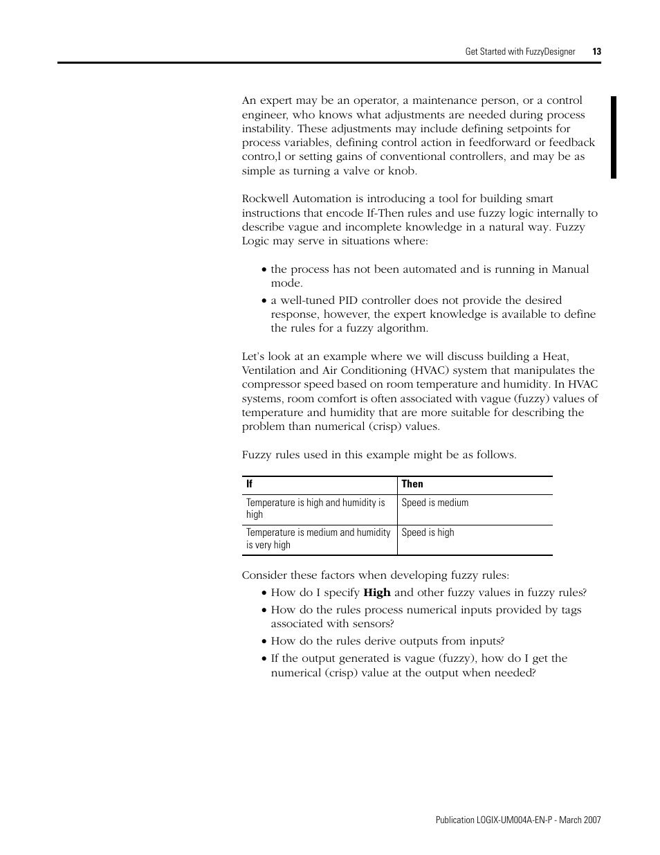 Rockwell Automation RSLogix 5000 Fuzzy Designer User Manual | Page 13 / 156