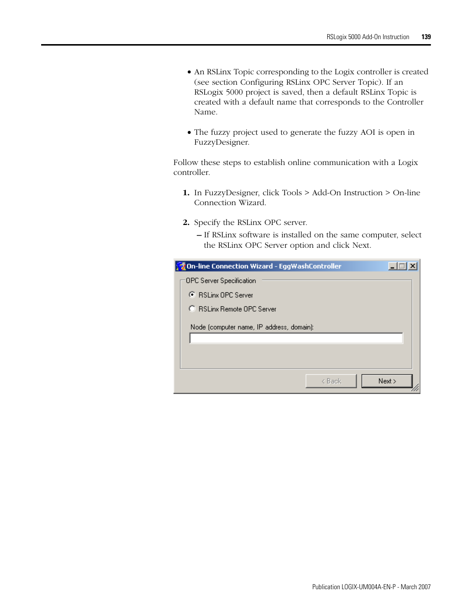 Rockwell Automation RSLogix 5000 Fuzzy Designer User Manual | Page 139 / 156