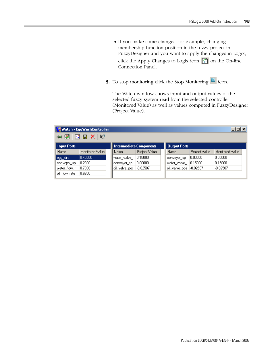 Rockwell Automation RSLogix 5000 Fuzzy Designer User Manual | Page 143 / 156