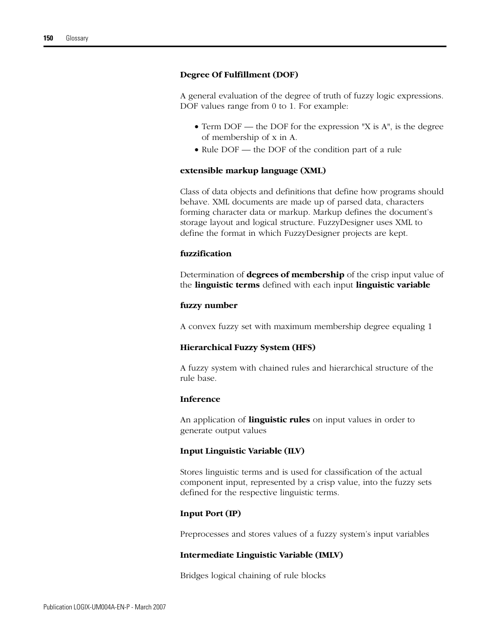 Rockwell Automation RSLogix 5000 Fuzzy Designer User Manual | Page 150 / 156