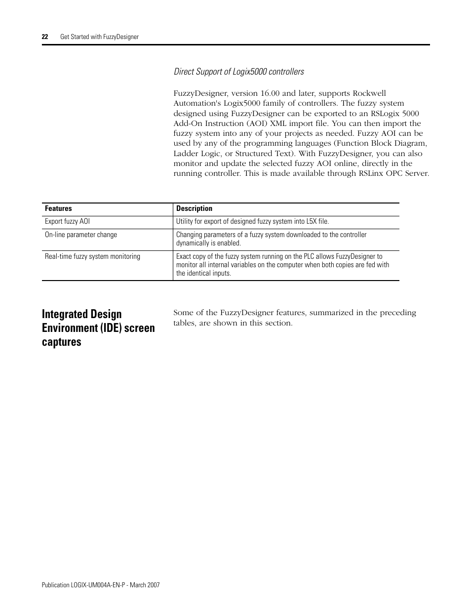 Rockwell Automation RSLogix 5000 Fuzzy Designer User Manual | Page 22 / 156