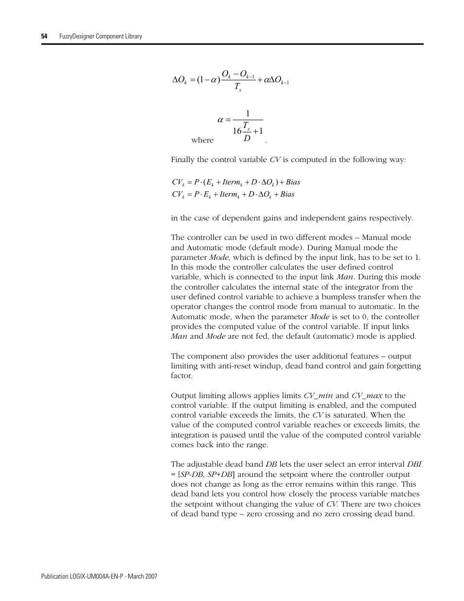 Rockwell Automation RSLogix 5000 Fuzzy Designer User Manual | Page 54 / 156