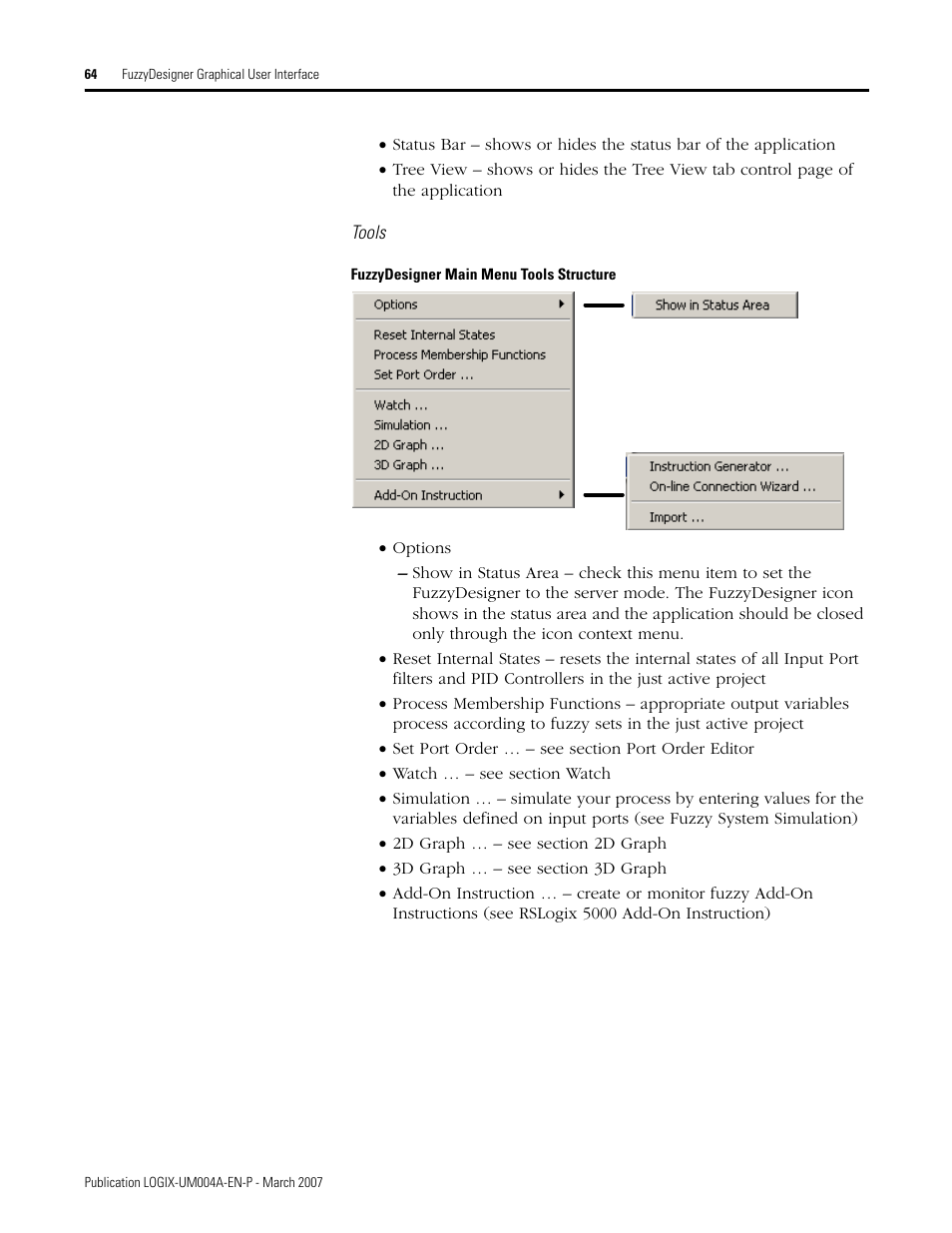 Rockwell Automation RSLogix 5000 Fuzzy Designer User Manual | Page 64 / 156