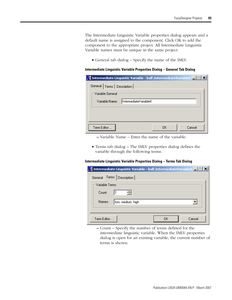 Rockwell Automation RSLogix 5000 Fuzzy Designer User Manual | Page 93 / 156