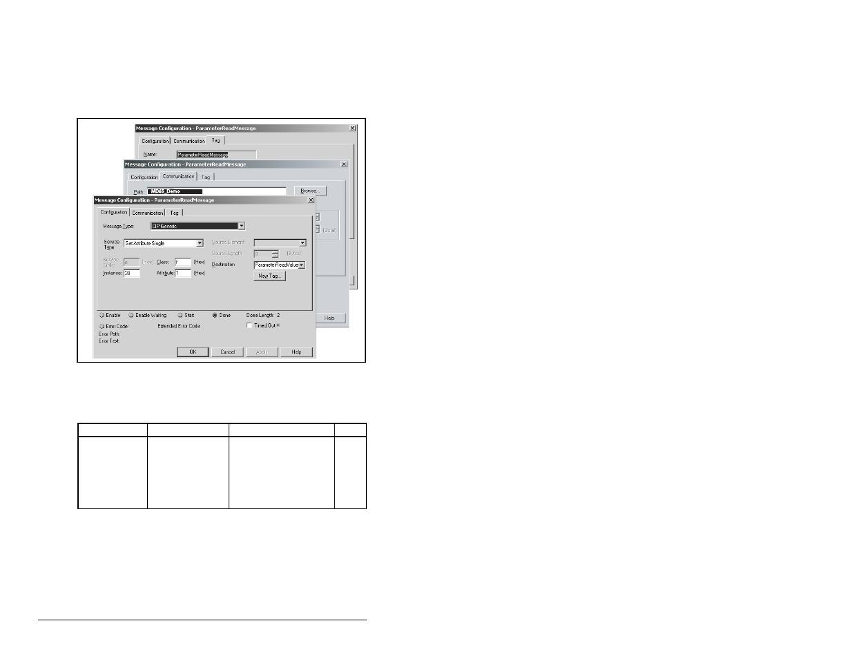 1 get attribute single message example | Rockwell Automation MD65 EtherNet/IP Communication Module User Manual | Page 60 / 180