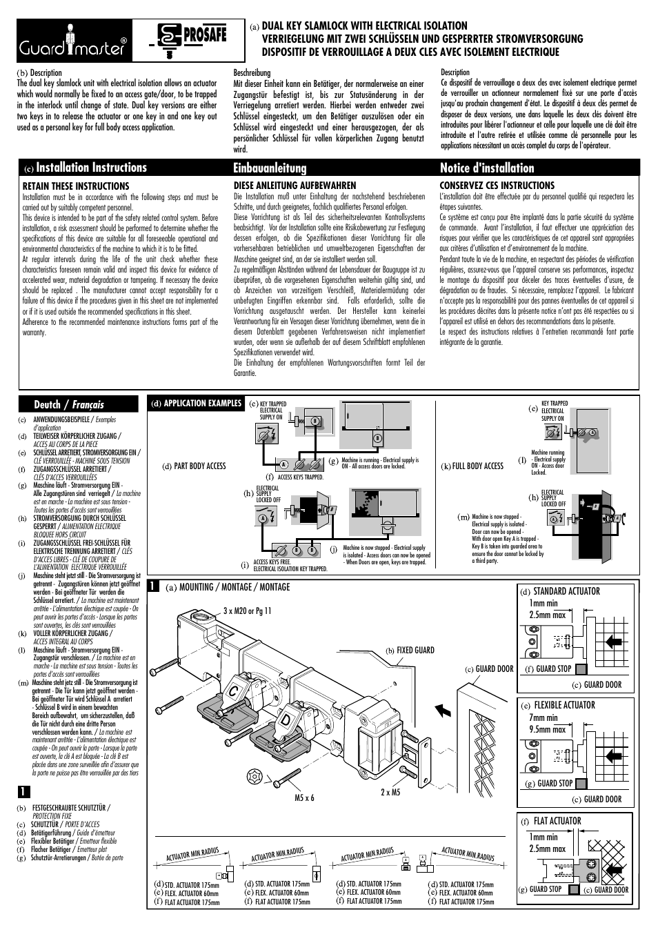 Rockwell Automation 440T Prosafe--Dual Key Slamlock with Electrical Isolation User Manual | 4 pages