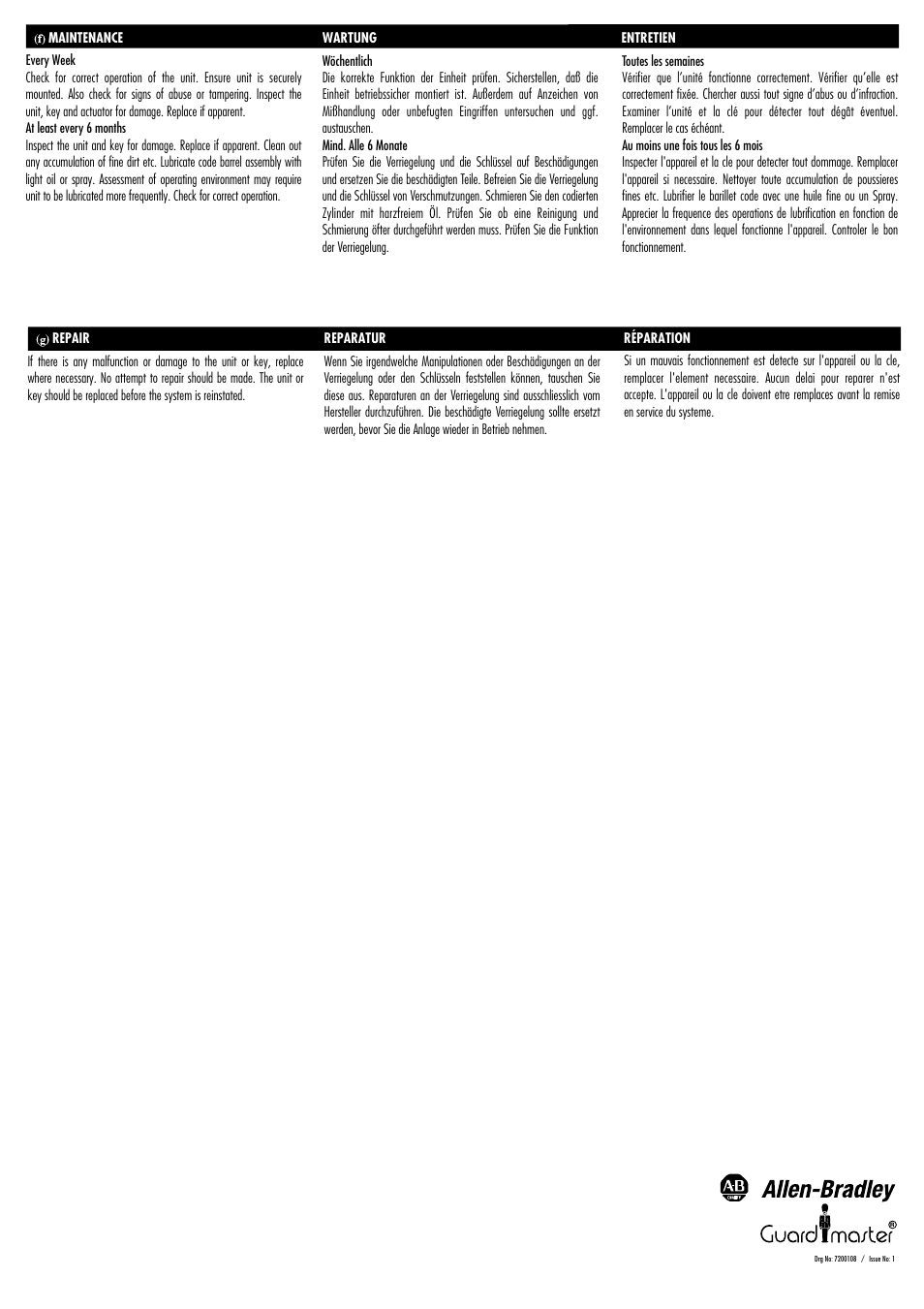 Rockwell Automation 440T Prosafe--Dual Key Slamlock with Electrical Isolation User Manual | Page 4 / 4