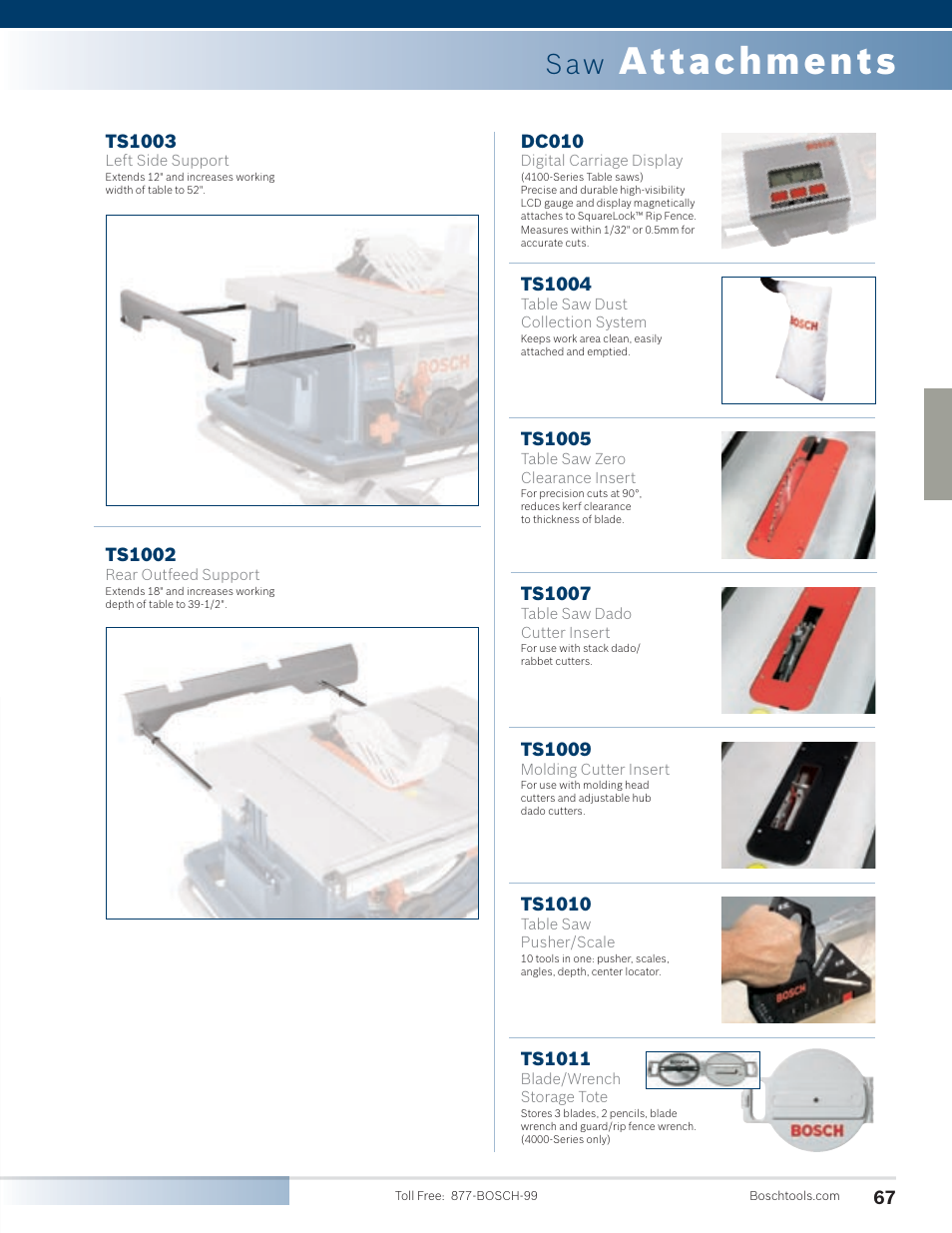 Attachments | Bosch 4100DG-09 User Manual | Page 15 / 52