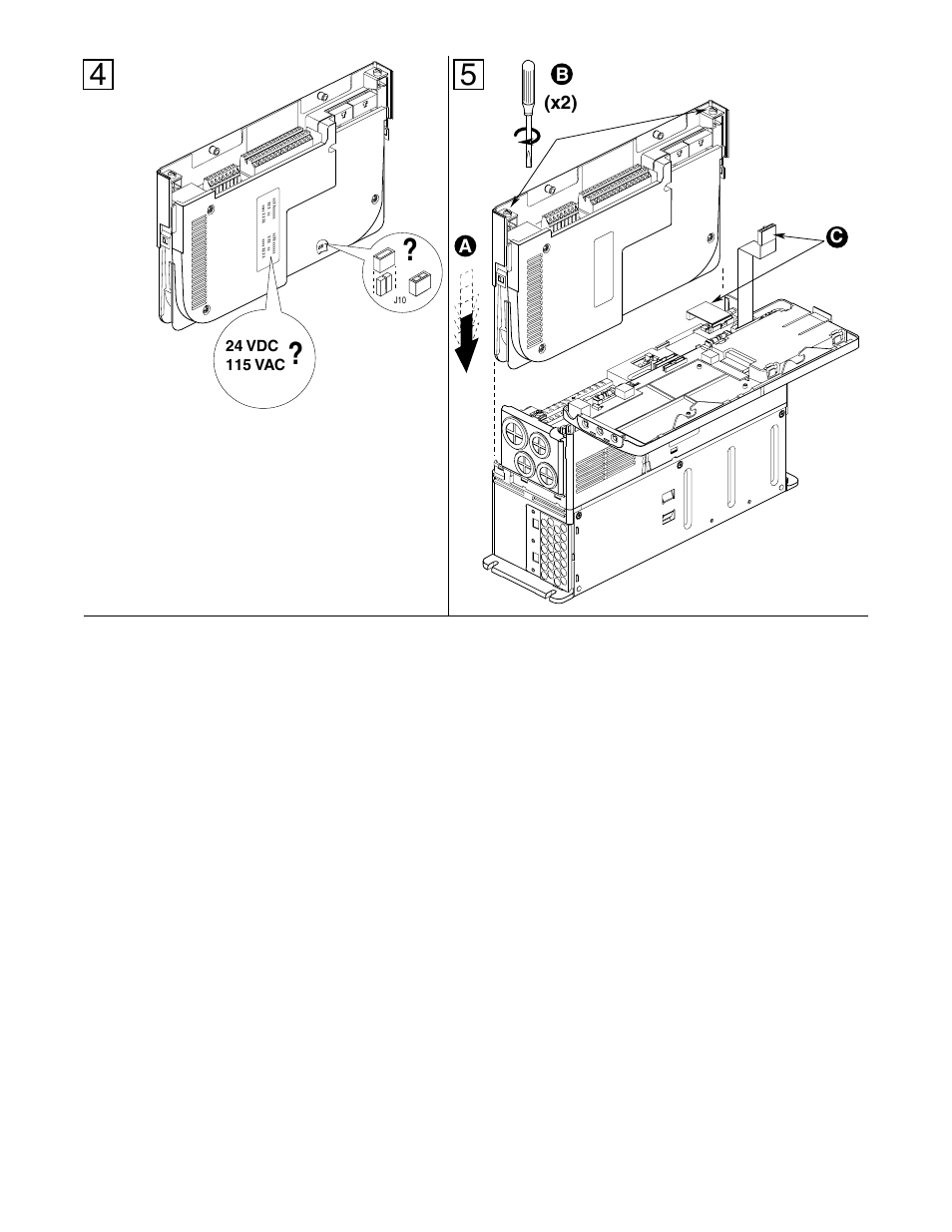 Cb a (x2) | Rockwell Automation GV6000 Control and I/O Cassette User Manual | Page 2 / 4
