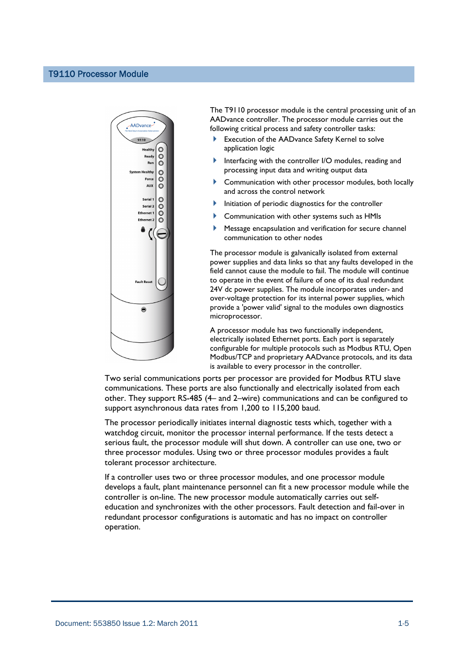 Rockwell Automation AADvance Controller Demo Unit User Manual | Page 11 / 100