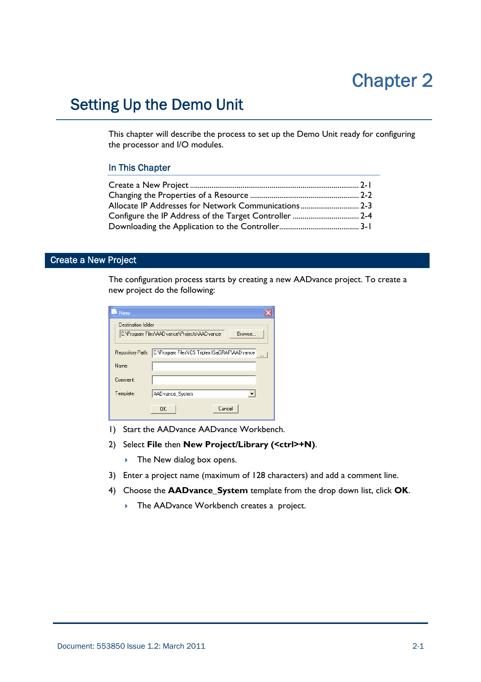 Chapter 2, Setting up the demo unit | Rockwell Automation AADvance Controller Demo Unit User Manual | Page 23 / 100