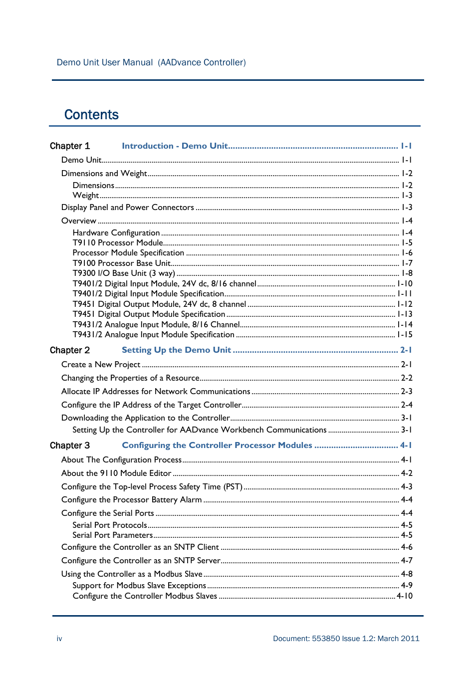 Rockwell Automation AADvance Controller Demo Unit User Manual | Page 4 / 100