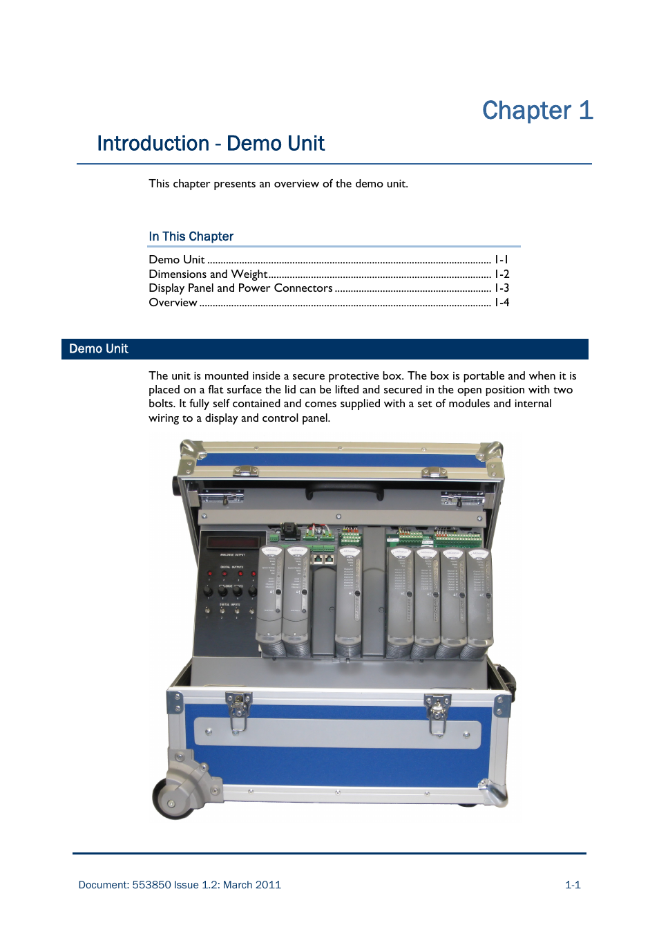 Chapter 1, Introduction - demo unit | Rockwell Automation AADvance Controller Demo Unit User Manual | Page 7 / 100