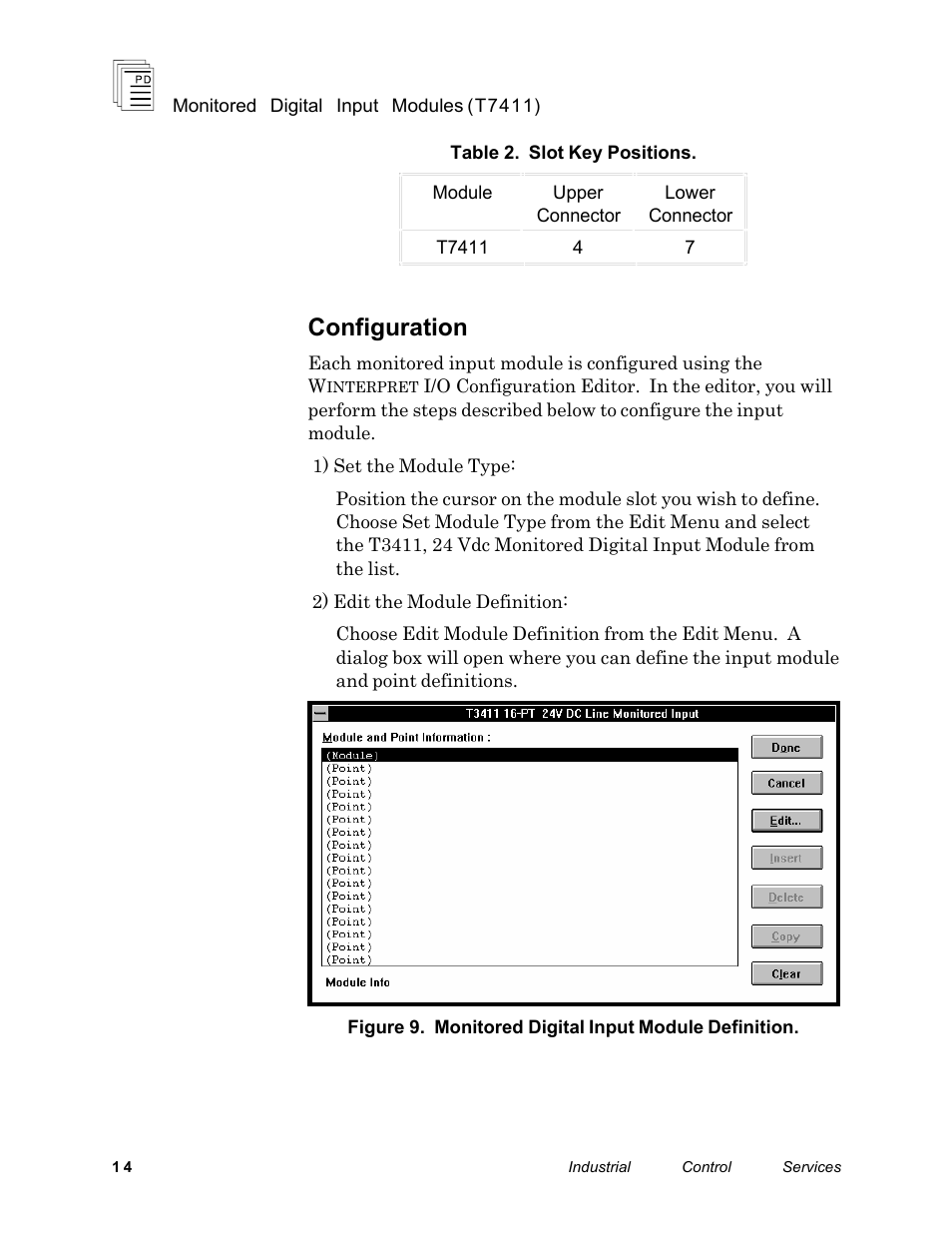 Configuration | Rockwell Automation T7411 ICS Regent+Plus Monitored Digital Input Modules 24VDC User Manual | Page 14 / 23