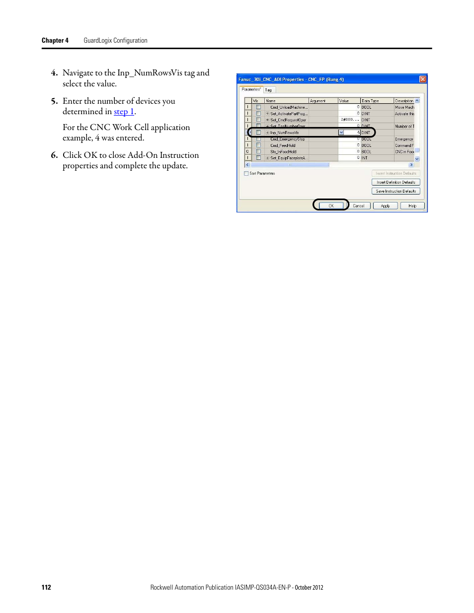 Rockwell Automation IASIMP Computer Numerical Control (CNC) Machining Accelerator Toolkit Quick Start User Manual | Page 112 / 278