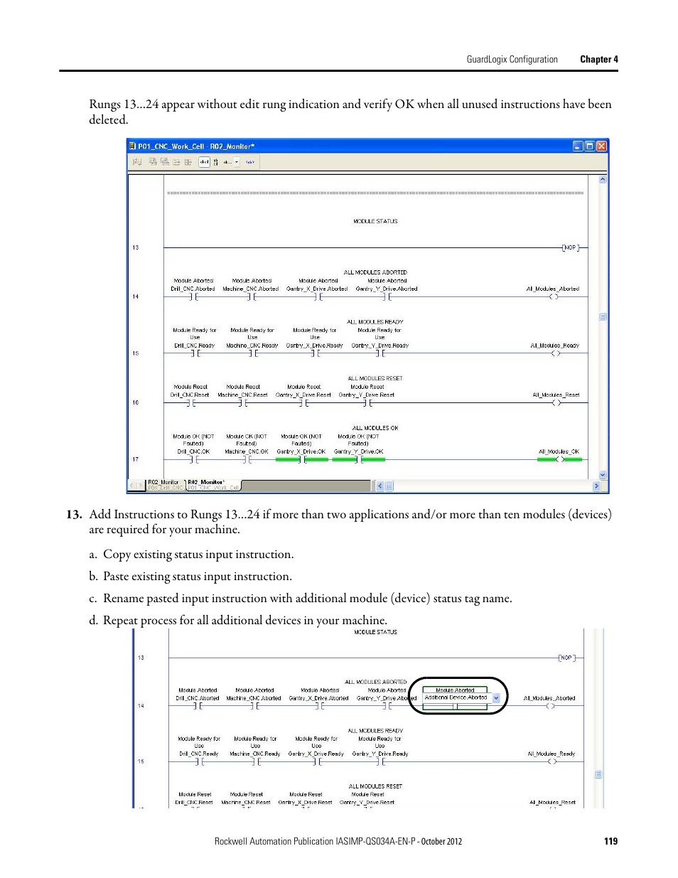 Rockwell Automation IASIMP Computer Numerical Control (CNC) Machining Accelerator Toolkit Quick Start User Manual | Page 119 / 278