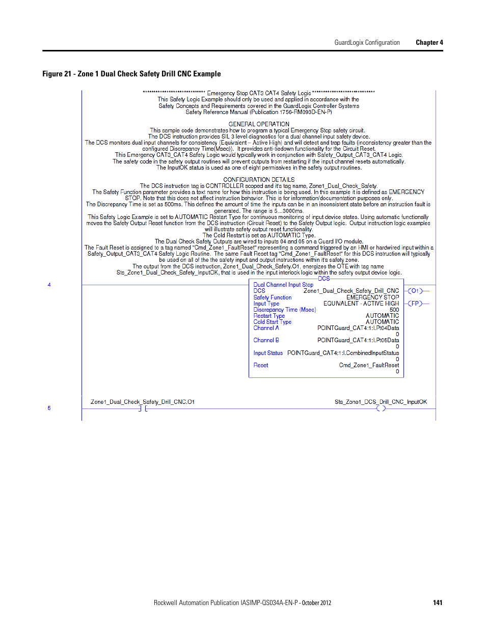 Zone 1 dual check safety drill cnc example | Rockwell Automation IASIMP Computer Numerical Control (CNC) Machining Accelerator Toolkit Quick Start User Manual | Page 141 / 278