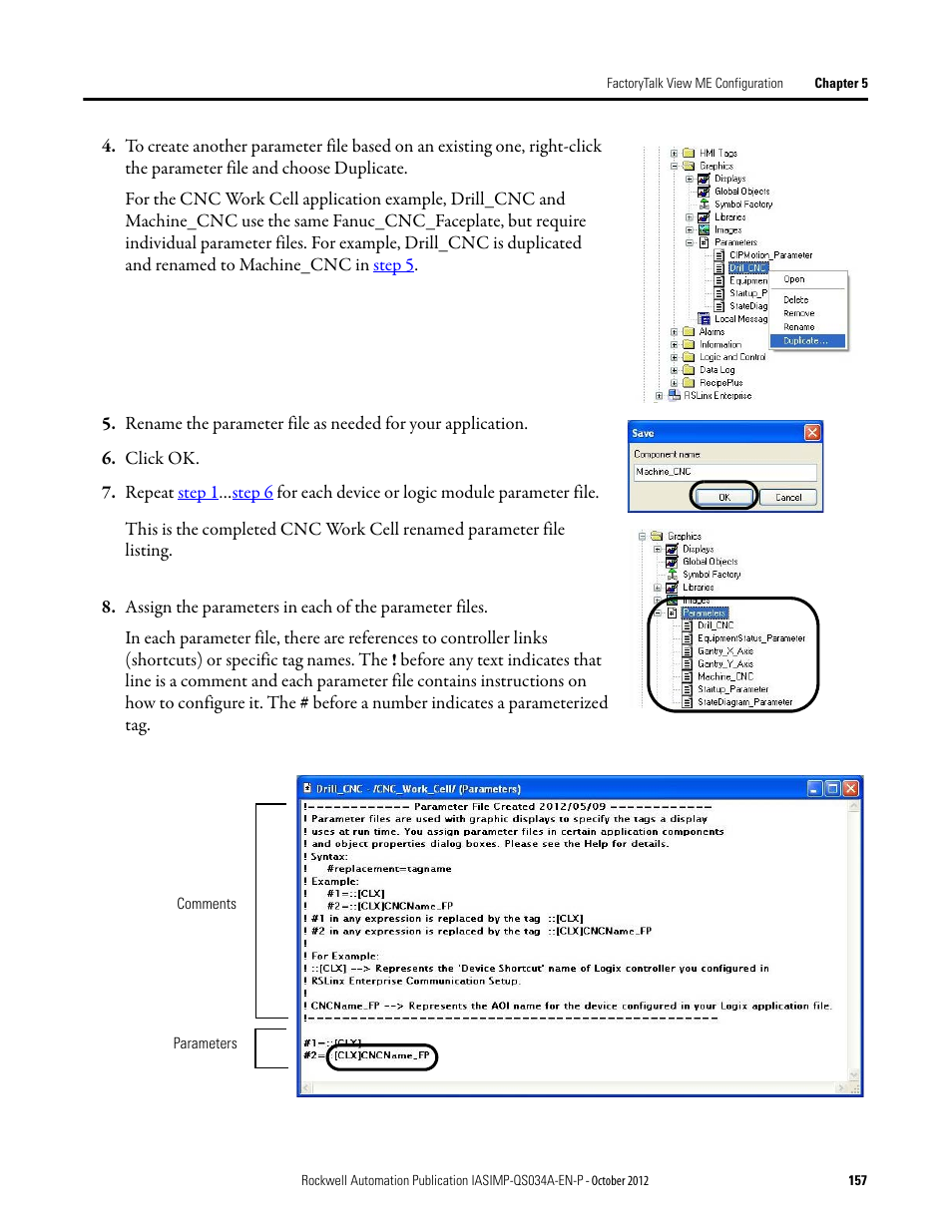 Rockwell Automation IASIMP Computer Numerical Control (CNC) Machining Accelerator Toolkit Quick Start User Manual | Page 157 / 278