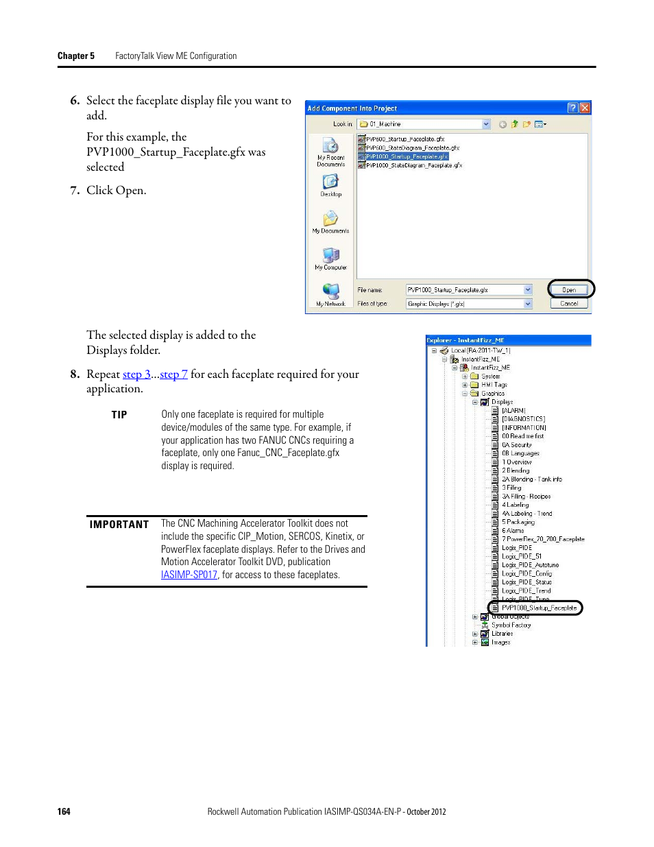 Rockwell Automation IASIMP Computer Numerical Control (CNC) Machining Accelerator Toolkit Quick Start User Manual | Page 164 / 278