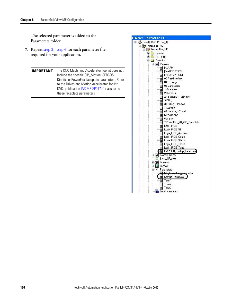 Rockwell Automation IASIMP Computer Numerical Control (CNC) Machining Accelerator Toolkit Quick Start User Manual | Page 166 / 278