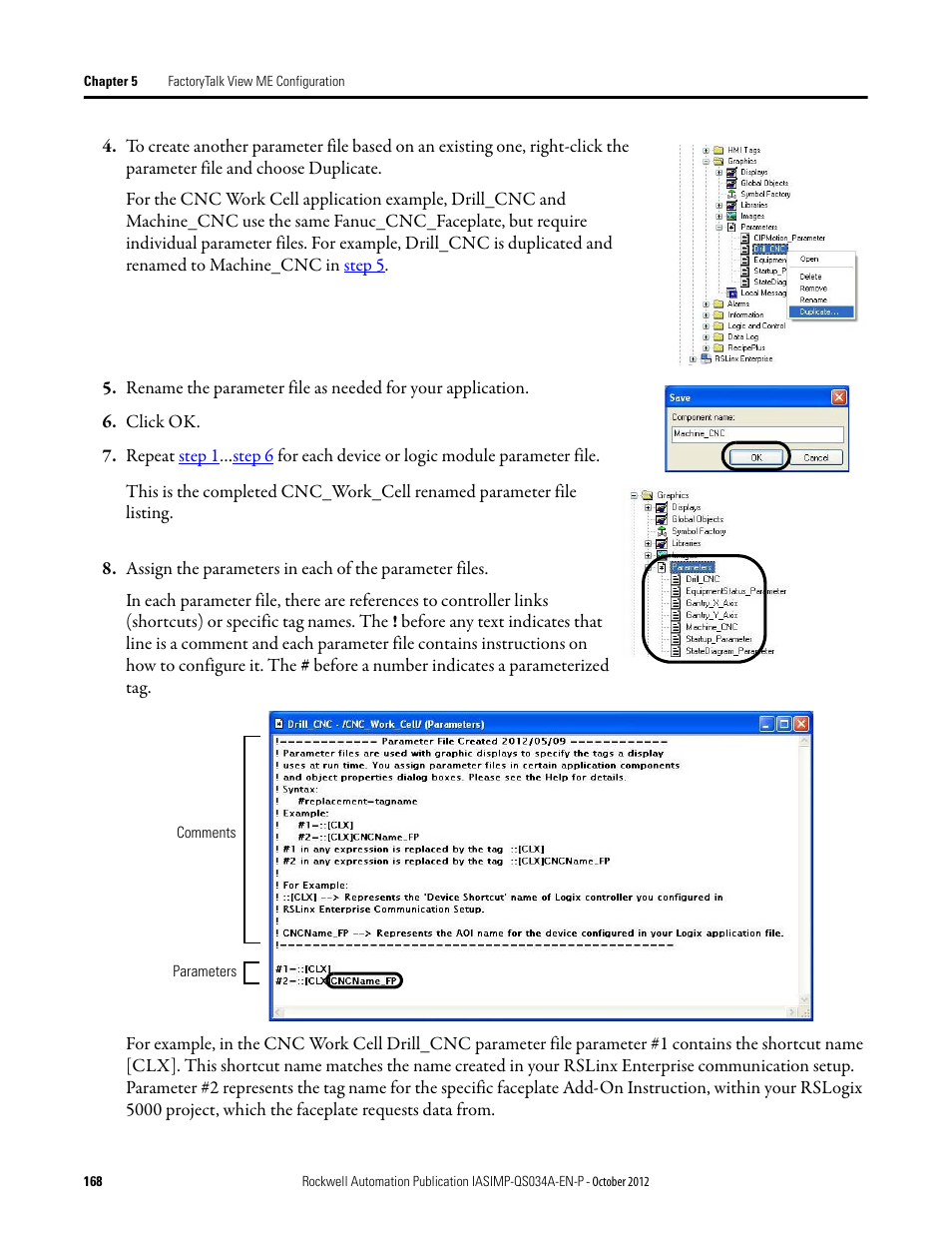 Rockwell Automation IASIMP Computer Numerical Control (CNC) Machining Accelerator Toolkit Quick Start User Manual | Page 168 / 278