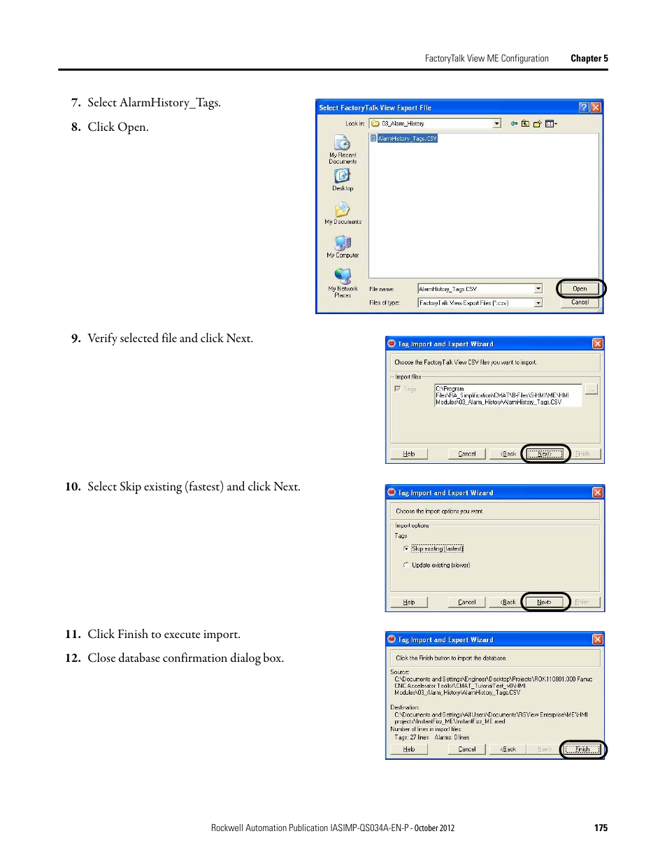 Rockwell Automation IASIMP Computer Numerical Control (CNC) Machining Accelerator Toolkit Quick Start User Manual | Page 175 / 278