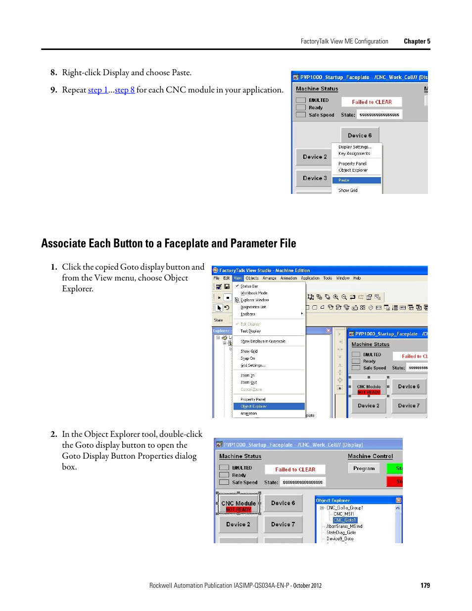 Rockwell Automation IASIMP Computer Numerical Control (CNC) Machining Accelerator Toolkit Quick Start User Manual | Page 179 / 278