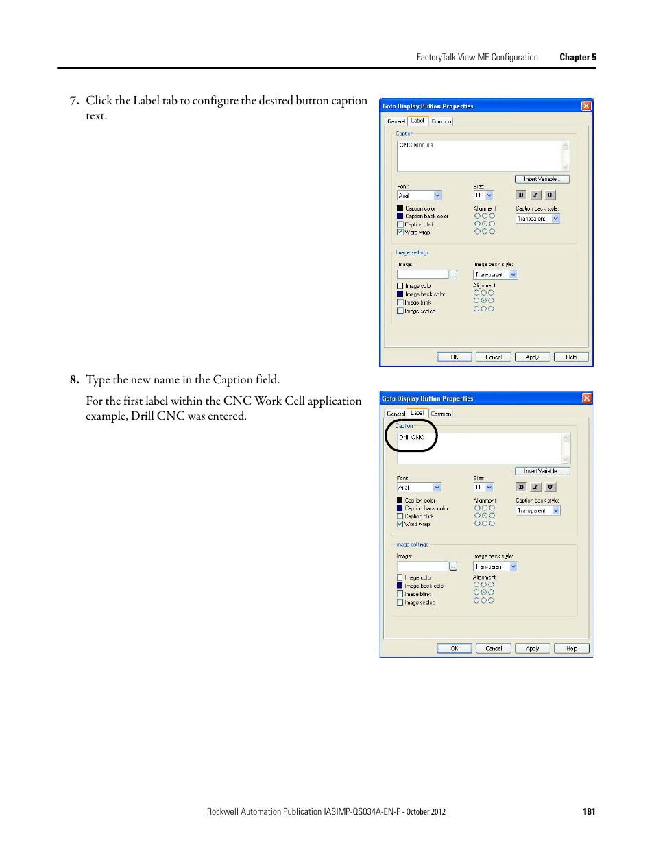 Rockwell Automation IASIMP Computer Numerical Control (CNC) Machining Accelerator Toolkit Quick Start User Manual | Page 181 / 278