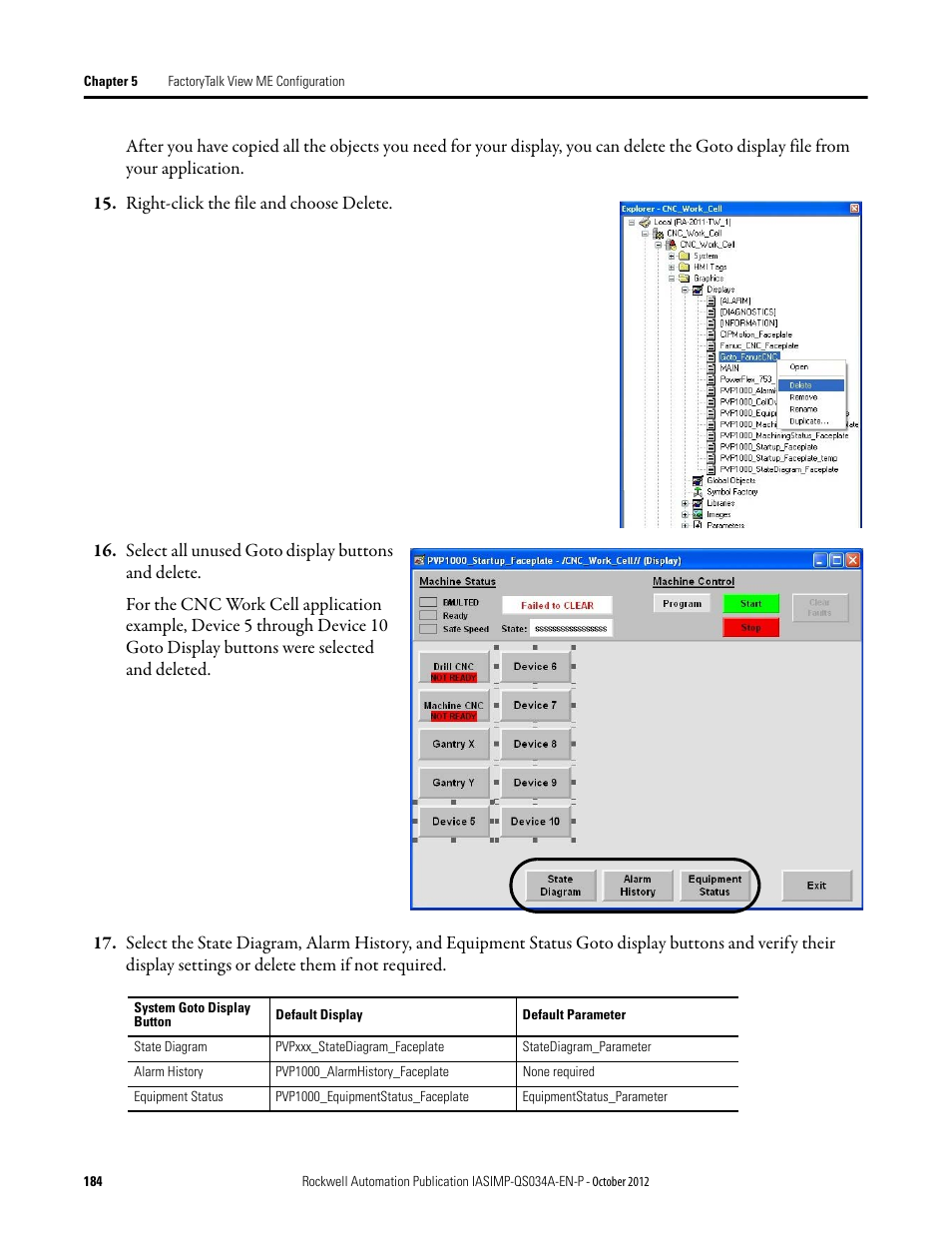 Rockwell Automation IASIMP Computer Numerical Control (CNC) Machining Accelerator Toolkit Quick Start User Manual | Page 184 / 278