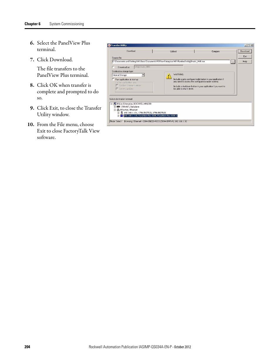 Rockwell Automation IASIMP Computer Numerical Control (CNC) Machining Accelerator Toolkit Quick Start User Manual | Page 204 / 278