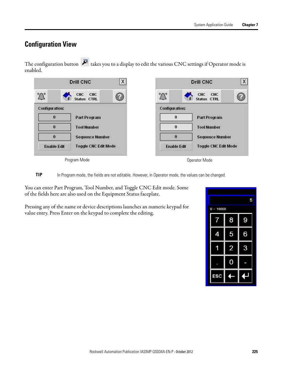 Configuration view | Rockwell Automation IASIMP Computer Numerical Control (CNC) Machining Accelerator Toolkit Quick Start User Manual | Page 225 / 278