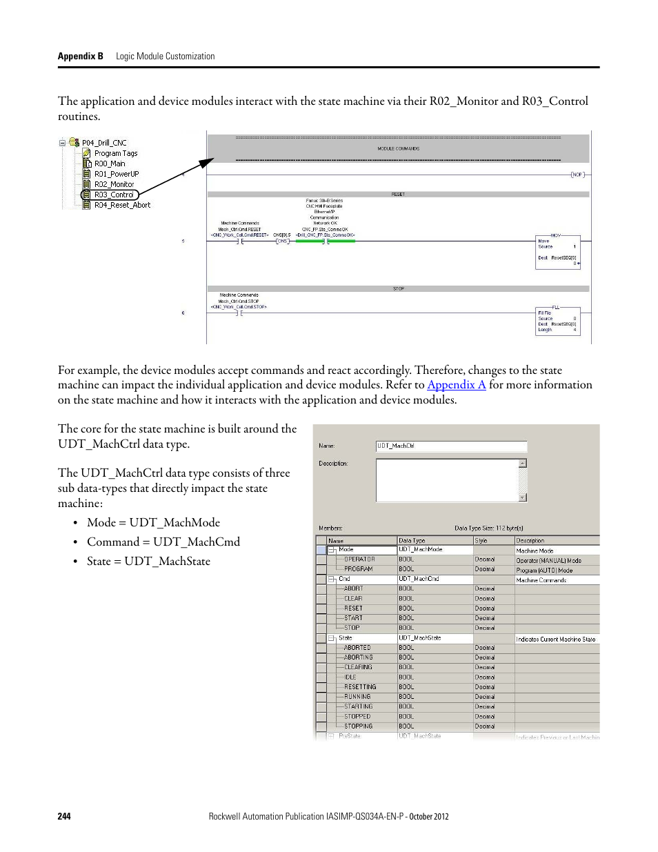 Rockwell Automation IASIMP Computer Numerical Control (CNC) Machining Accelerator Toolkit Quick Start User Manual | Page 244 / 278