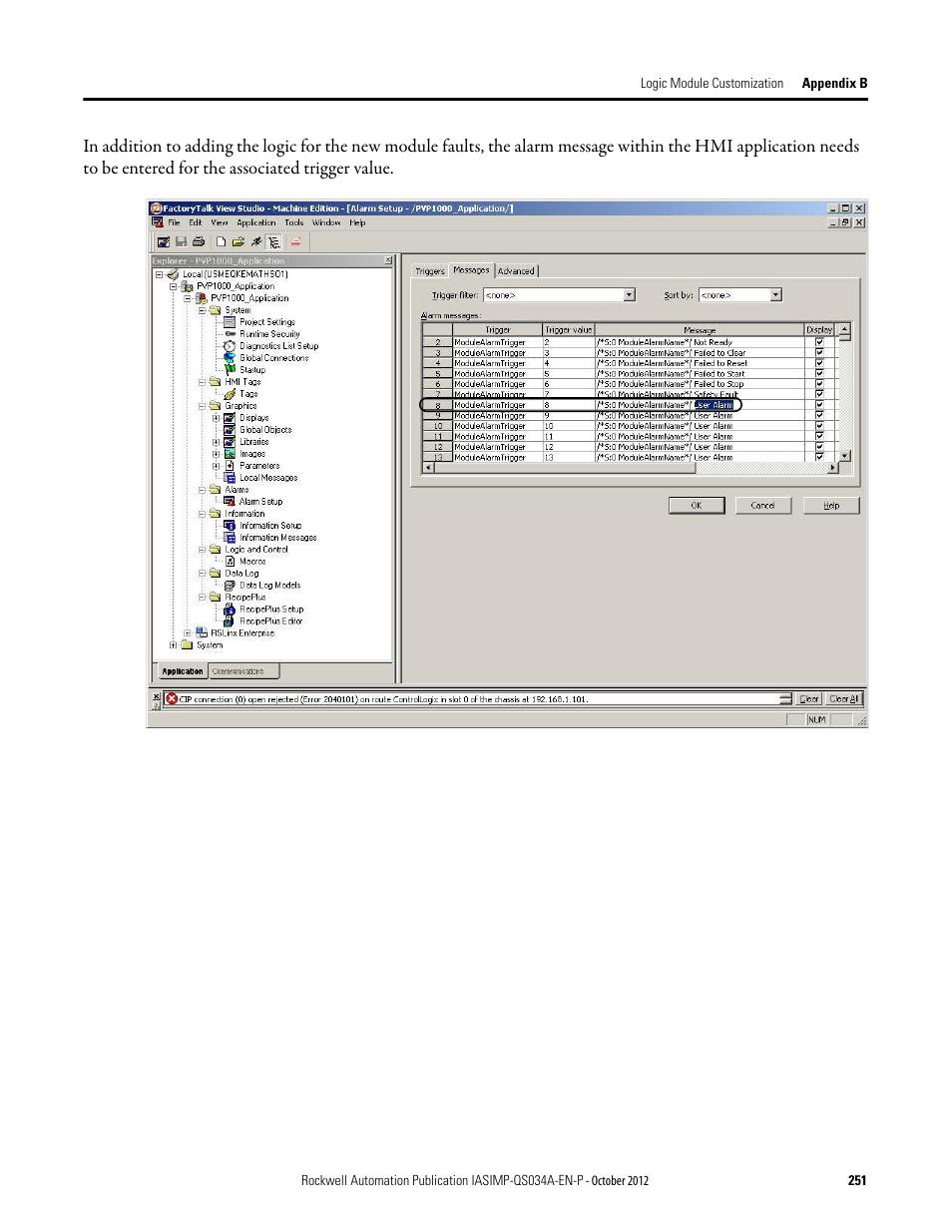 Rockwell Automation IASIMP Computer Numerical Control (CNC) Machining Accelerator Toolkit Quick Start User Manual | Page 251 / 278