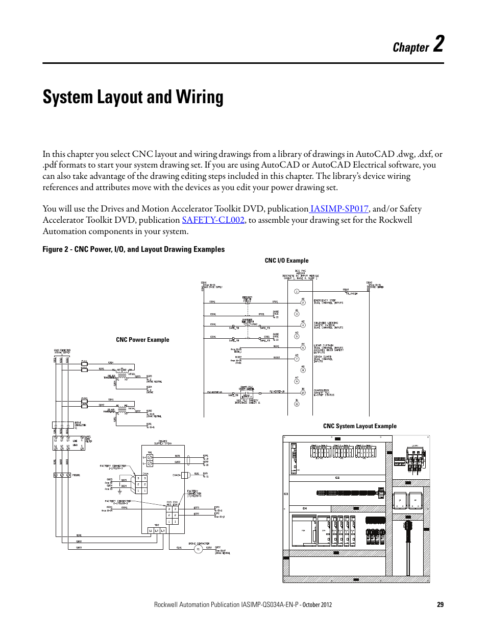 2 - system layout and wiring, Chapter 2, System layout and wiring | Chapter | Rockwell Automation IASIMP Computer Numerical Control (CNC) Machining Accelerator Toolkit Quick Start User Manual | Page 29 / 278