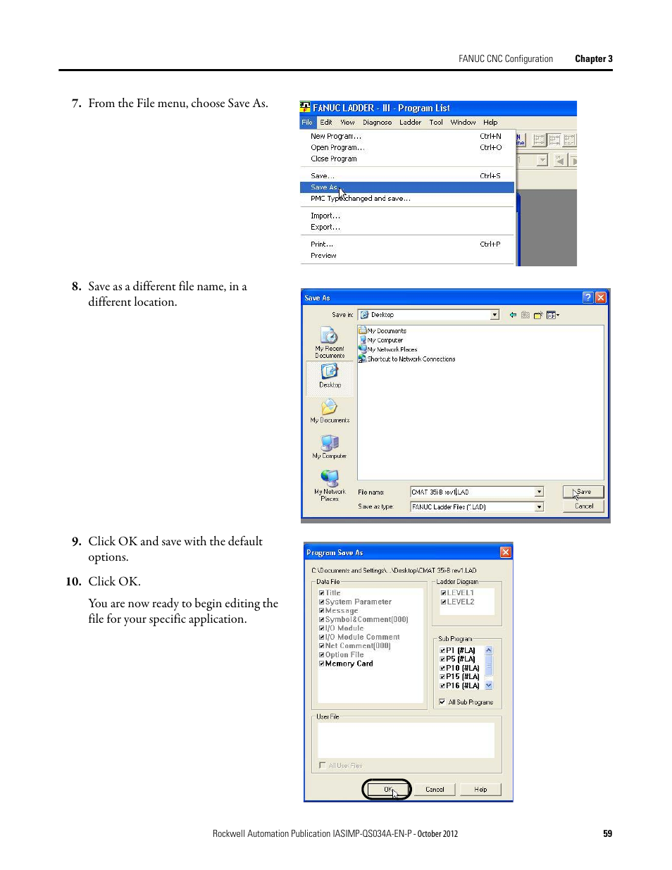 Rockwell Automation IASIMP Computer Numerical Control (CNC) Machining Accelerator Toolkit Quick Start User Manual | Page 59 / 278