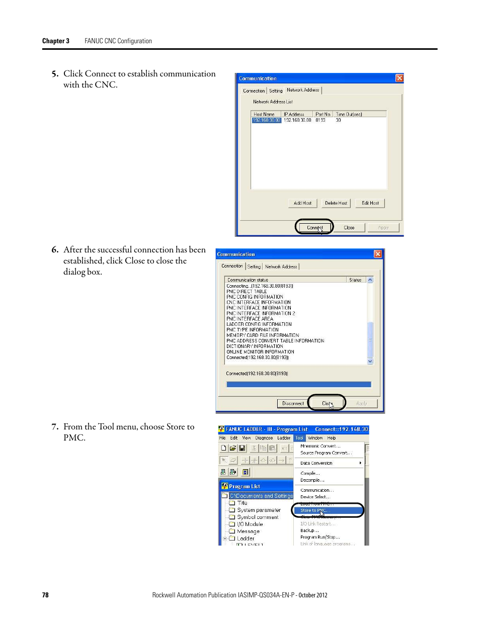 Rockwell Automation IASIMP Computer Numerical Control (CNC) Machining Accelerator Toolkit Quick Start User Manual | Page 78 / 278