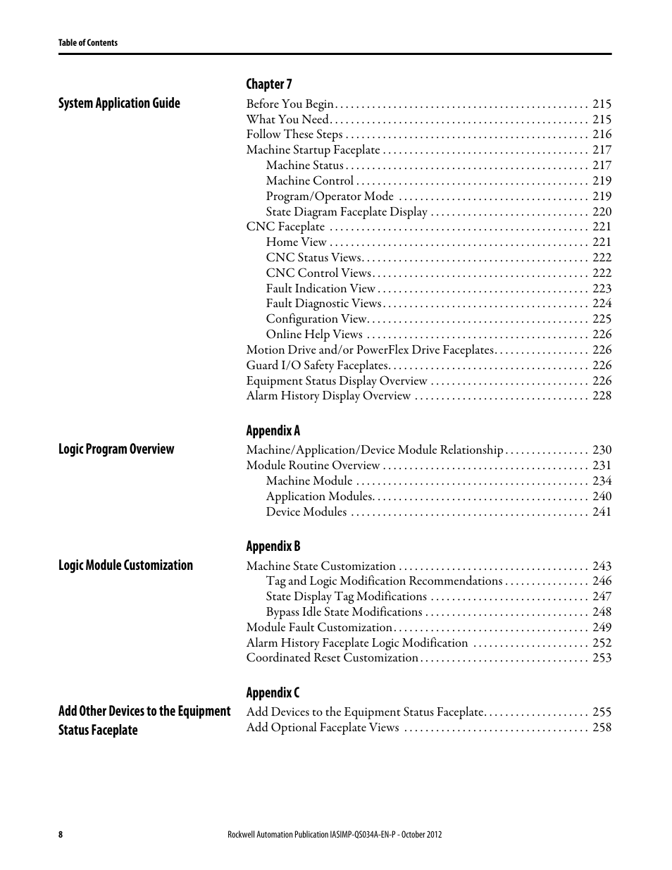 Rockwell Automation IASIMP Computer Numerical Control (CNC) Machining Accelerator Toolkit Quick Start User Manual | Page 8 / 278