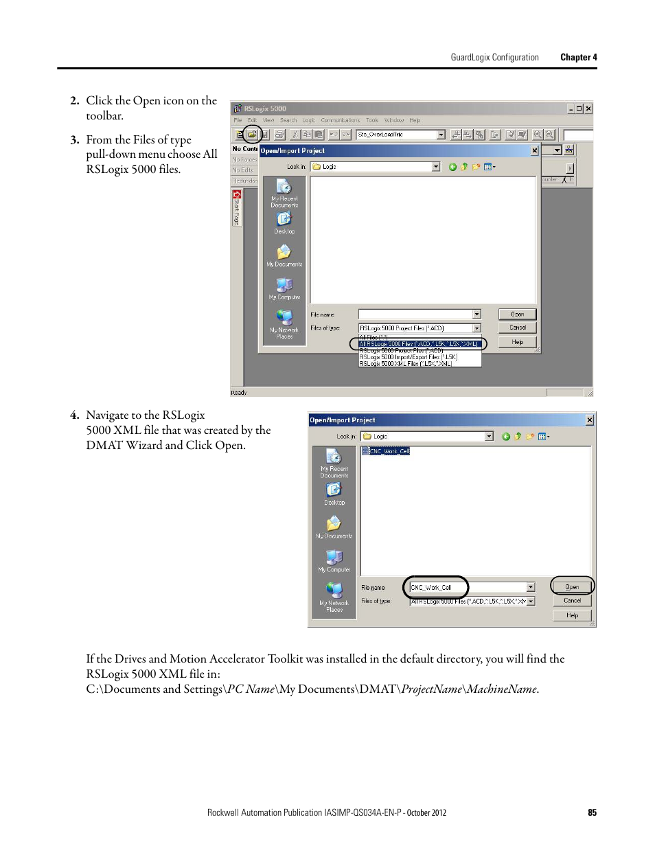 Rockwell Automation IASIMP Computer Numerical Control (CNC) Machining Accelerator Toolkit Quick Start User Manual | Page 85 / 278