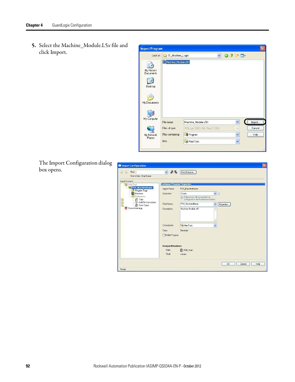 Rockwell Automation IASIMP Computer Numerical Control (CNC) Machining Accelerator Toolkit Quick Start User Manual | Page 92 / 278