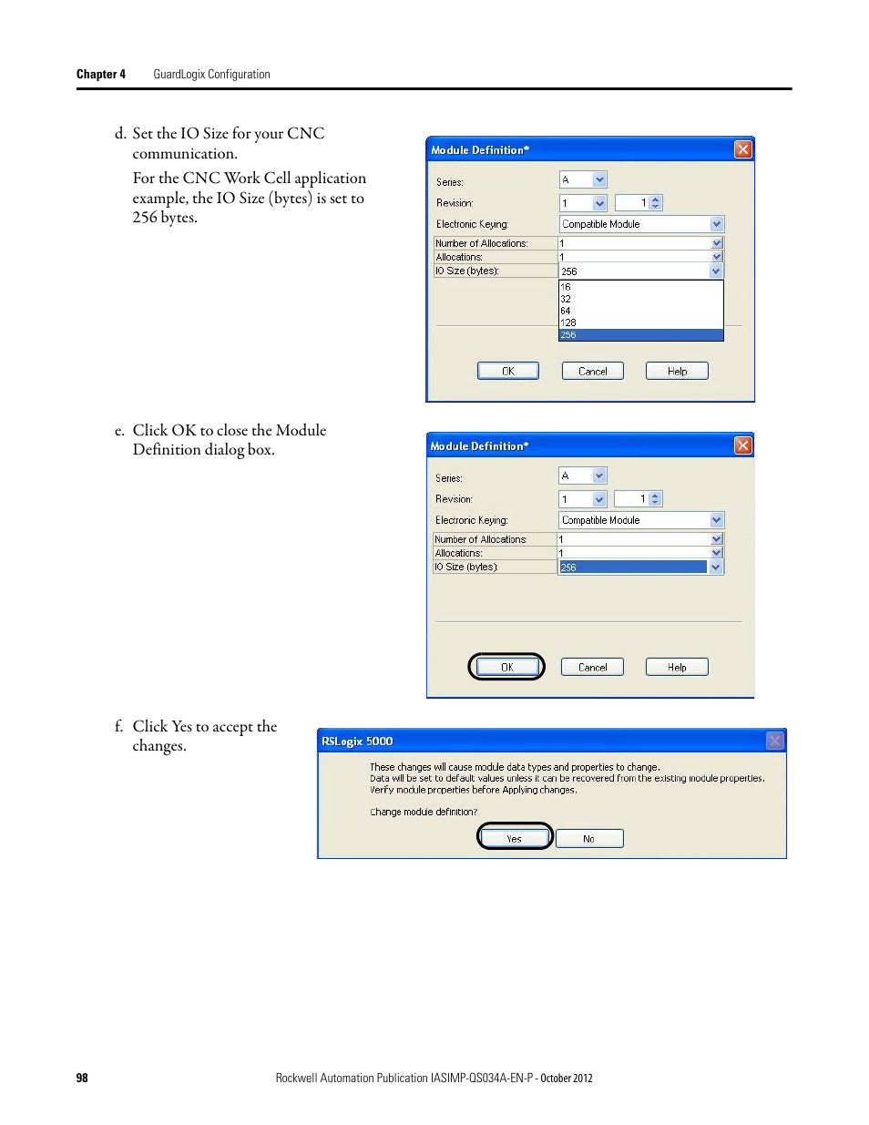 Rockwell Automation IASIMP Computer Numerical Control (CNC) Machining Accelerator Toolkit Quick Start User Manual | Page 98 / 278