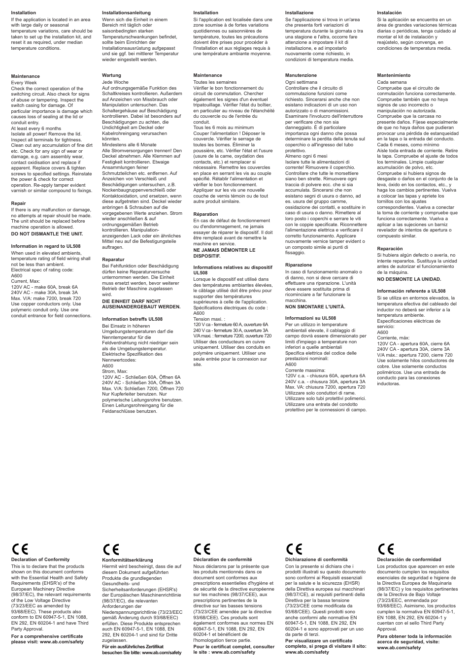 Rockwell Automation 440E Lifeline 3 Rope Actuated E-Stop Device User Manual | Page 3 / 4