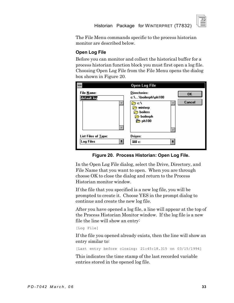 Rockwell Automation T7832 ICS Regent+Plus Historian Packages for Winterpret User Manual | Page 33 / 42