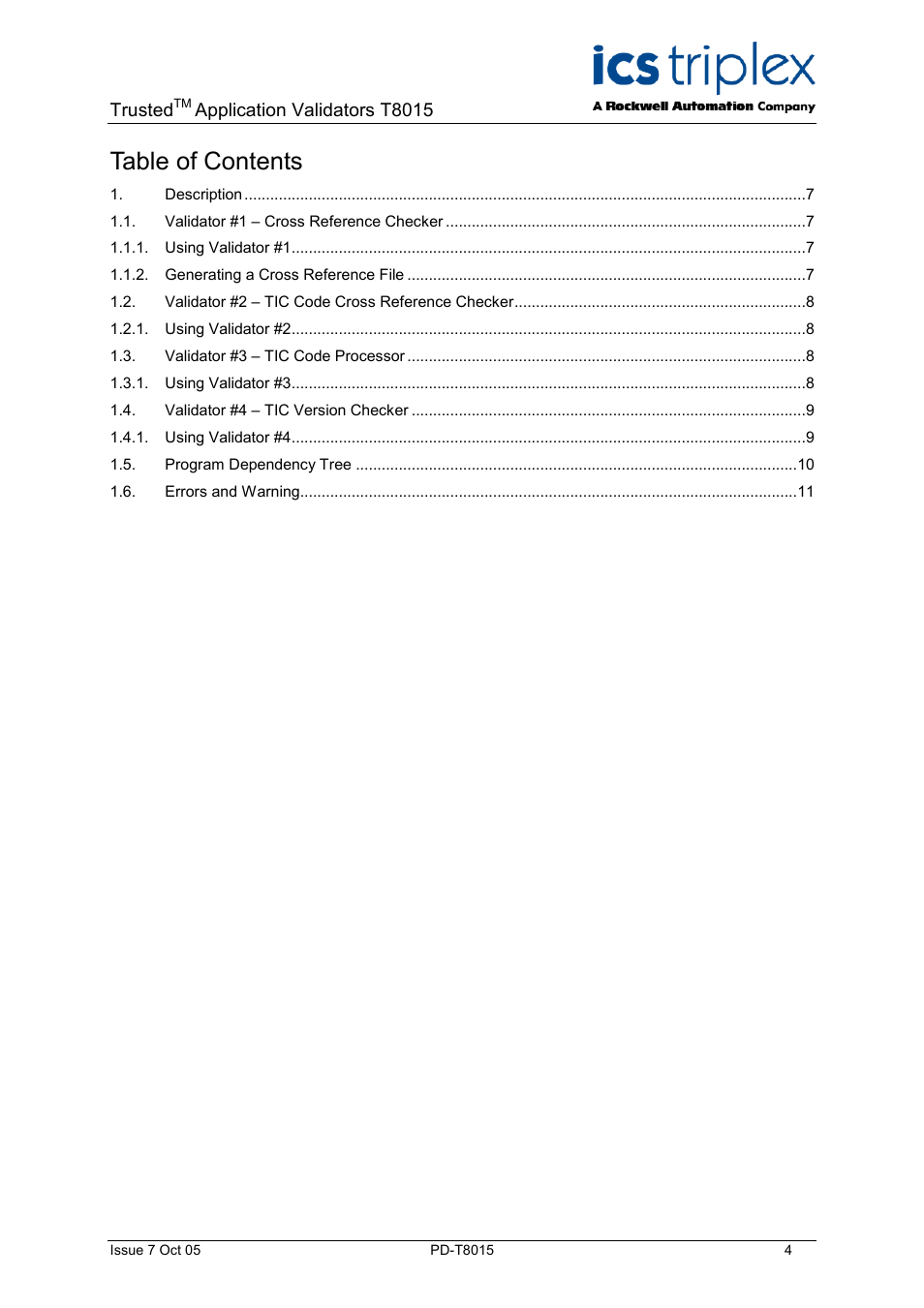 Rockwell Automation T8015 Trusted Toolset Application Validator Software Package User Manual | Page 4 / 14