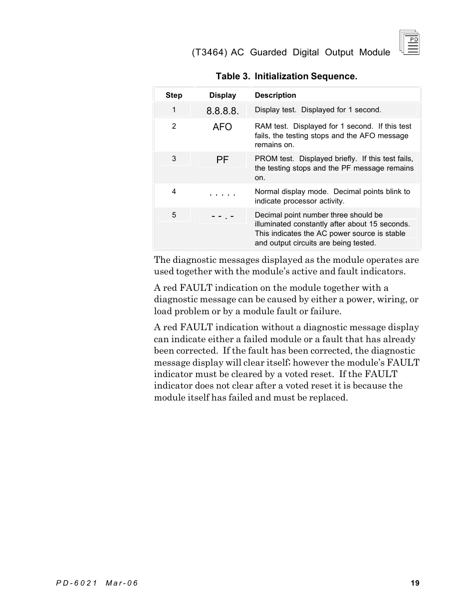 Rockwell Automation T3464 ICS Regent AC Guarded Digital Output Module User Manual | Page 19 / 22