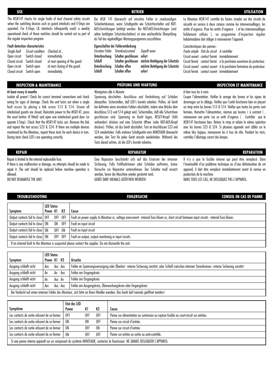 Rockwell Automation 440R MSR14T Minotaur Safety Relay w/Auto Reset User Manual | Page 3 / 4